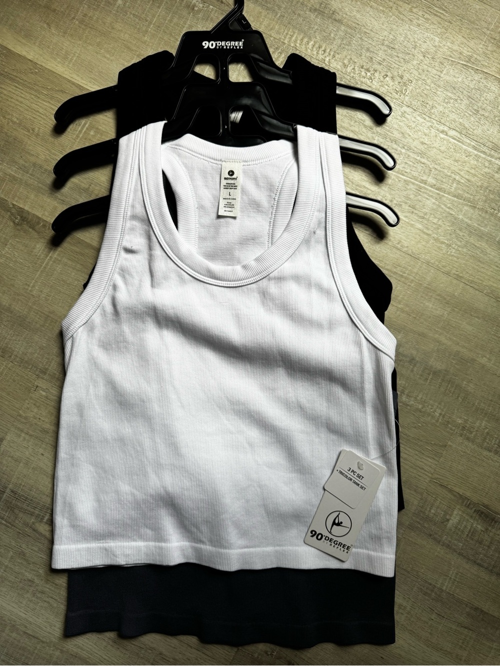 90 degrees by Refllex Ribbed Tank Trio Set